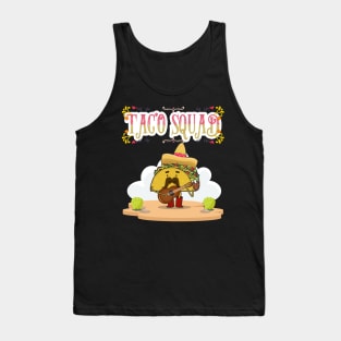 Taco squad vintage funny parties tacos love Tank Top